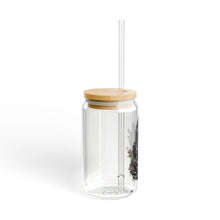Load image into Gallery viewer, Obsidian “Grounded in Strength” Sipper Glass