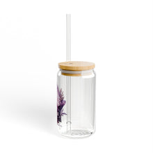 Load image into Gallery viewer, Amethyst “Clarity Begins Within” Sipper Glass