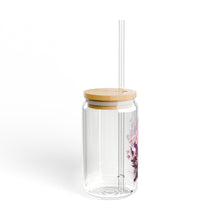 Load image into Gallery viewer, Rose Quartz “Love Starts With You” Sipper Glass