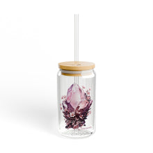 Load image into Gallery viewer, Rose Quartz “Love Starts With You” Sipper Glass
