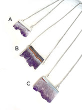 Load image into Gallery viewer, Raw Amethyst Necklace