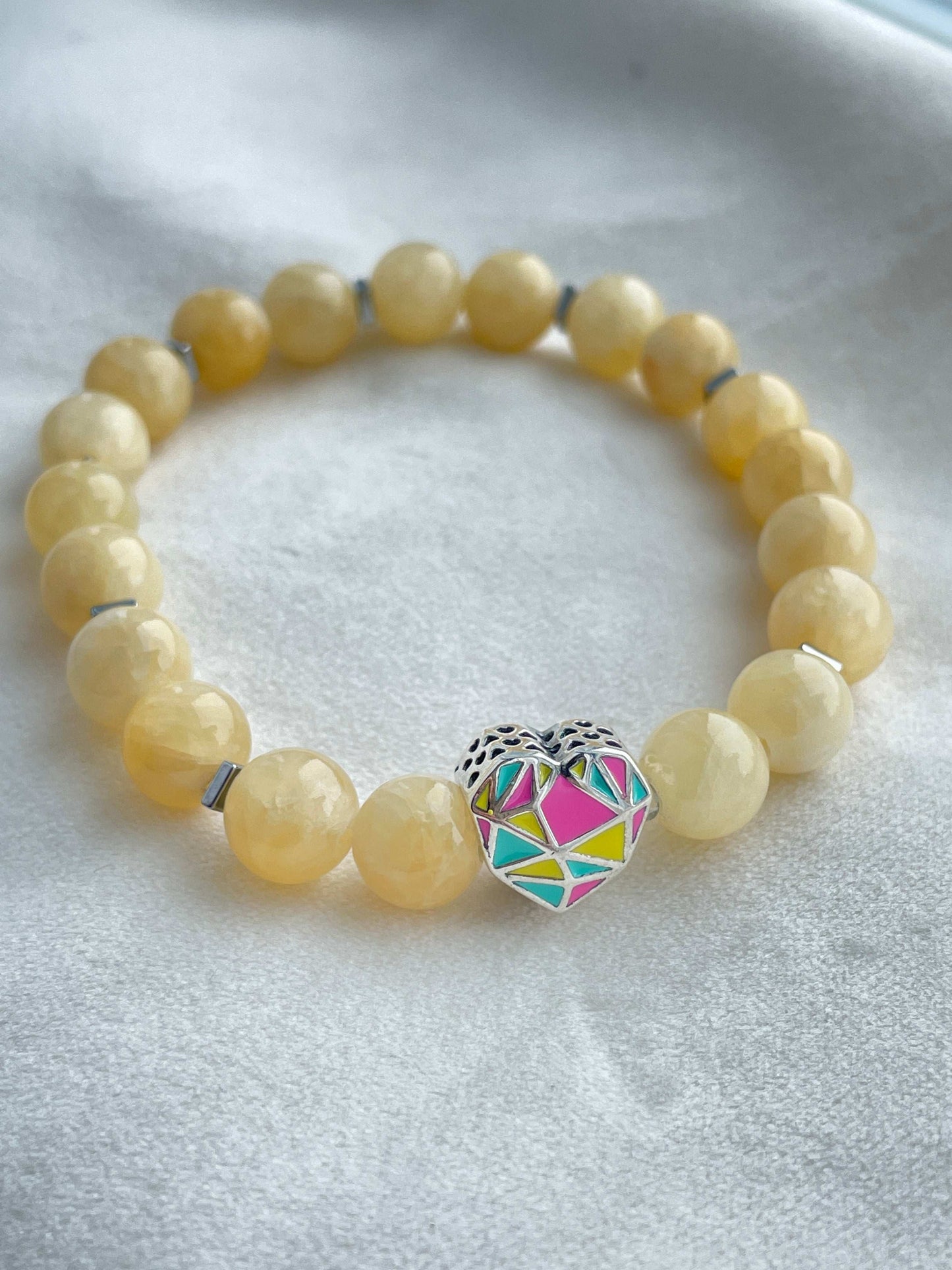 Energetic Heart - Calcite Gemstone Bracelet