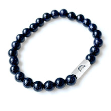 Load image into Gallery viewer, Crescent Moon Sandstone Gemstone Bracelet