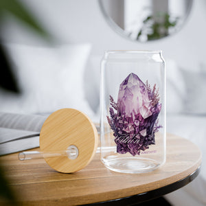 Amethyst “Clarity Begins Within” Sipper Glass