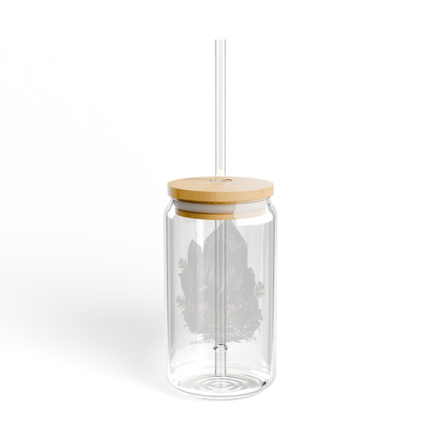 Obsidian “Grounded in Strength” Sipper Glass
