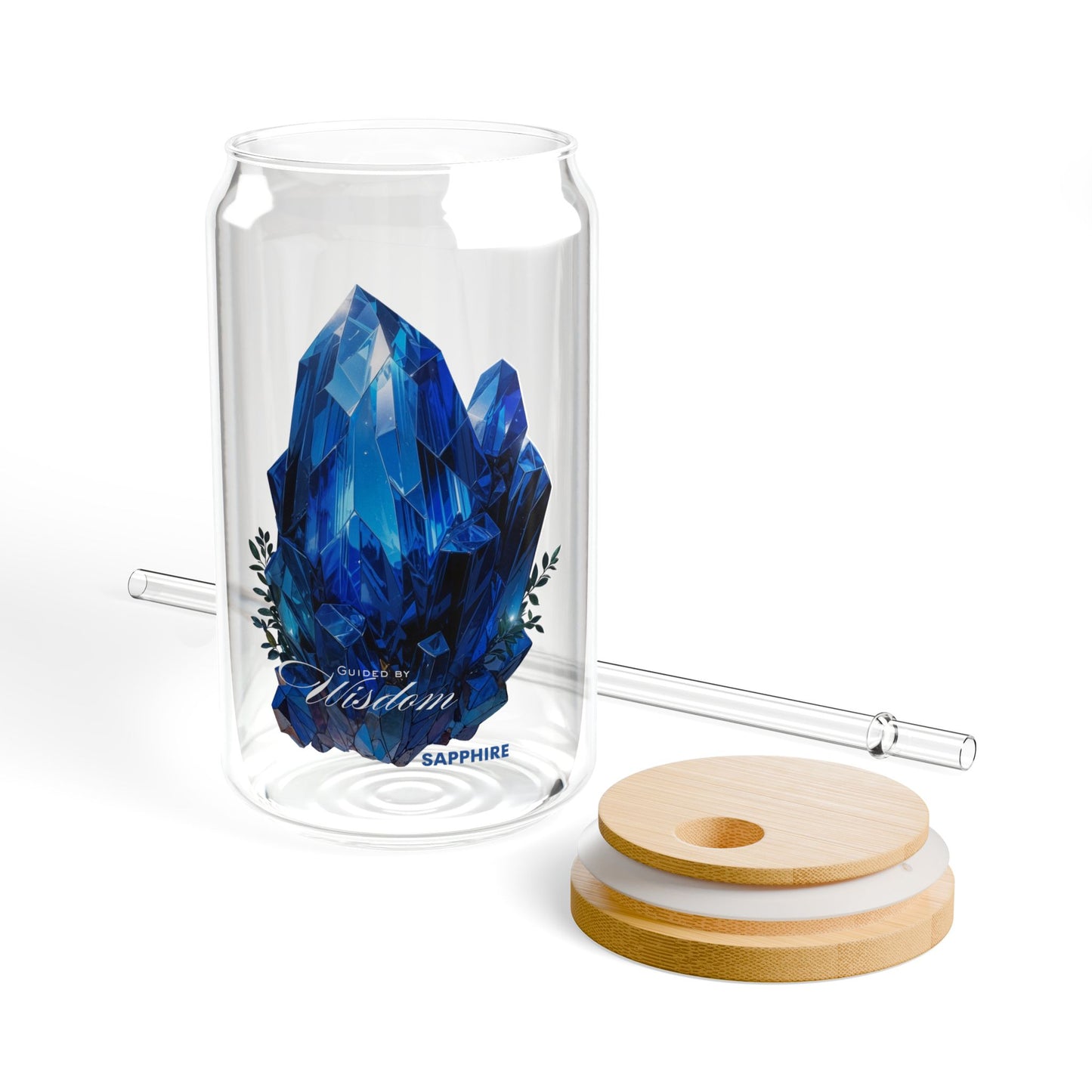 Sapphire “Guided by Wisdom” Sipper Glass