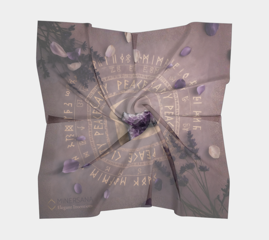 Amethyst Circle of Clarity Scarf