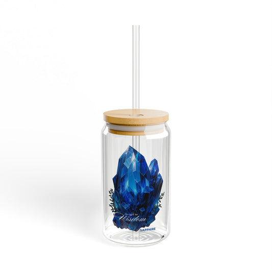 Sapphire “Guided by Wisdom” Sipper Glass