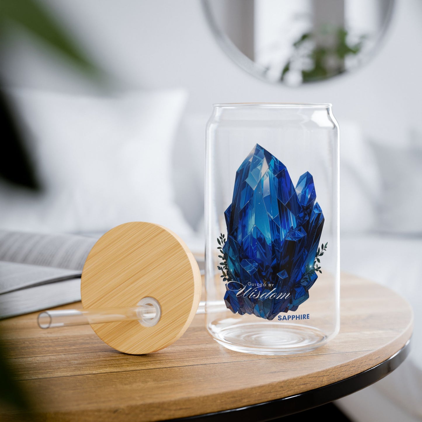Sapphire “Guided by Wisdom” Sipper Glass