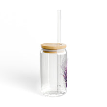 Load image into Gallery viewer, Amethyst “Clarity Begins Within” Sipper Glass
