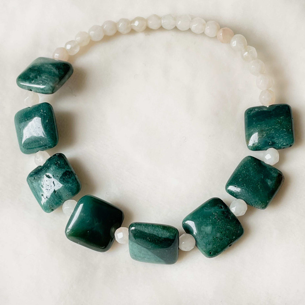 Square Opal  Bracelet