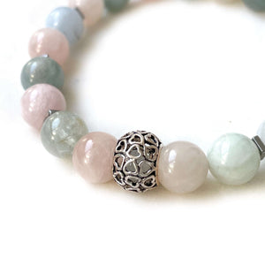 Positivity- Morganite Hearts