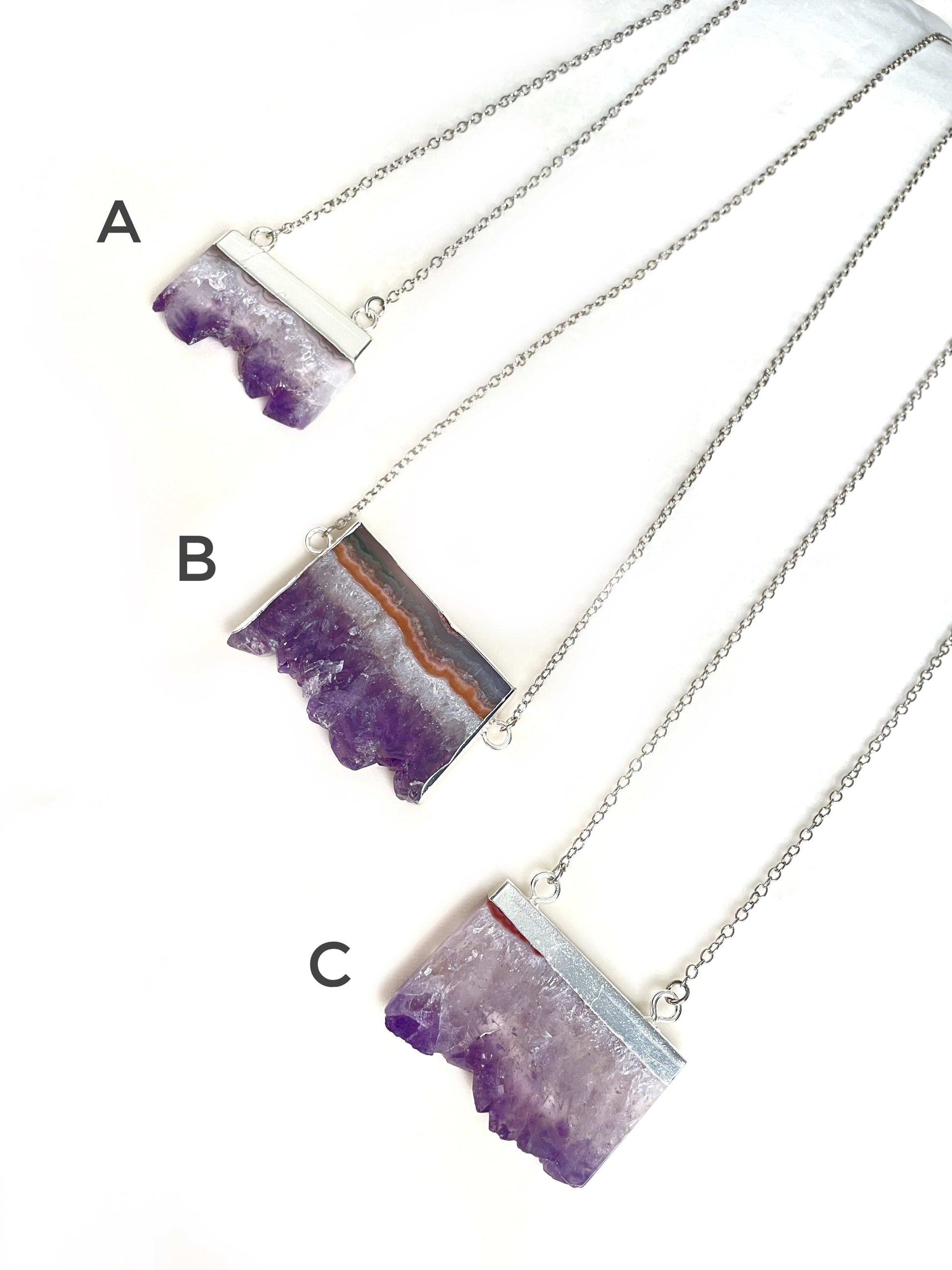 Raw Amethyst Necklace