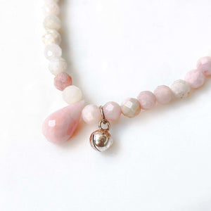 Positivity - Pink Opal Silver Bell
