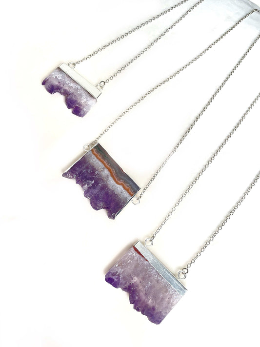 Raw Amethyst Necklace