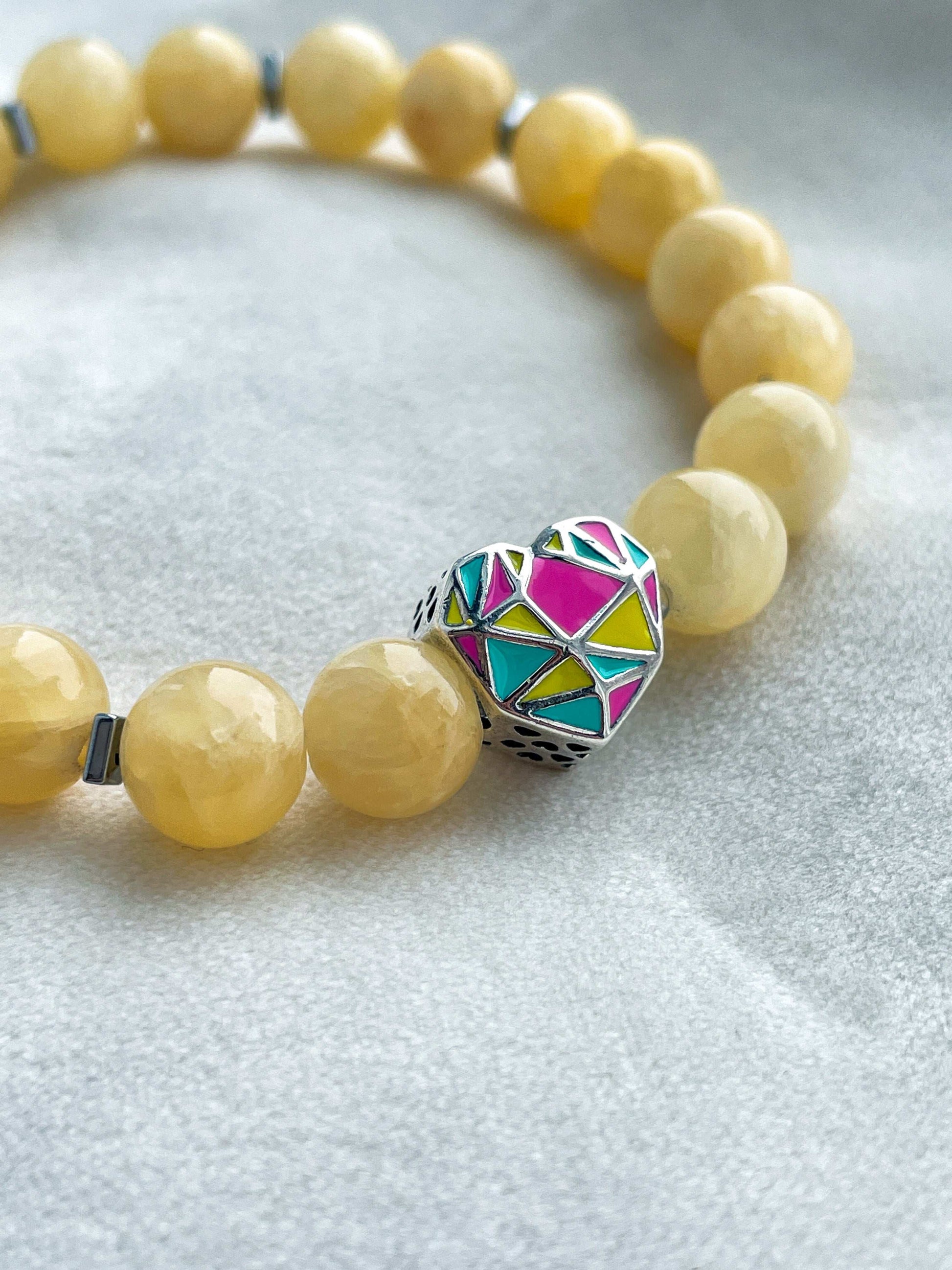 Energetic Heart - Calcite Gemstone Bracelet
