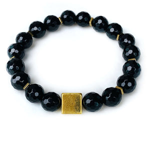 Protection  - Large Faceted Onyx