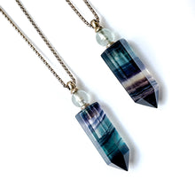 Load image into Gallery viewer, Natural Stone Perfume Bottle Necklace
